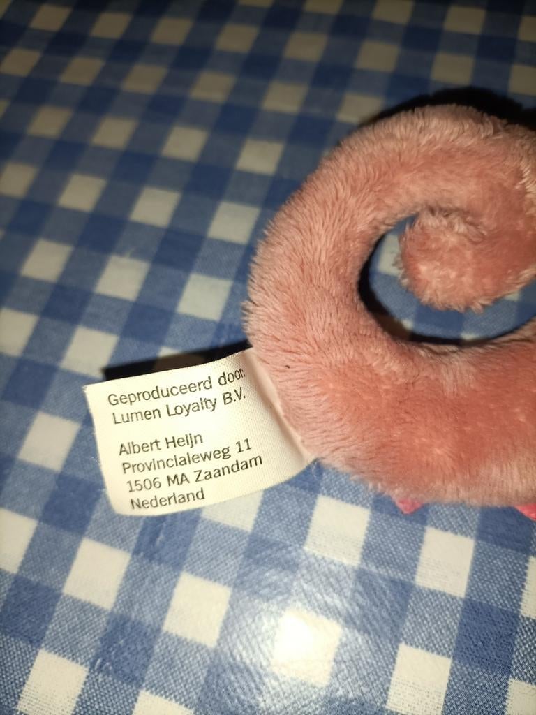 Roze zeepaardje knuffel Albert Heijn 23 cm groot, Ophalen of Verzenden, Zo goed als nieuw, Overige typen