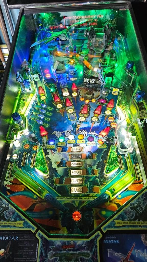 Avatar Pro Flipperkast Pinball Full LED, Ophalen, Elektronisch, Stern, Zo goed als nieuw