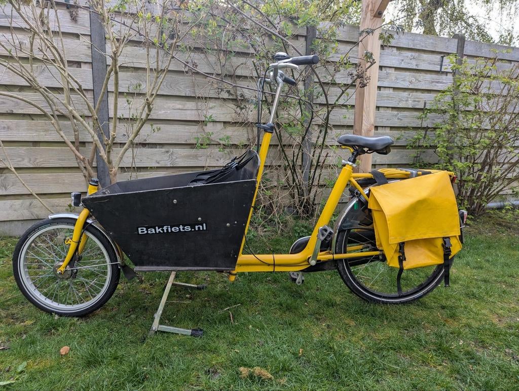Bakfiets .nl met huif, Fietsen en Brommers, Fietsen | Bakfietsen, Ophalen, Gebruikt, 2 kinderen, Huif