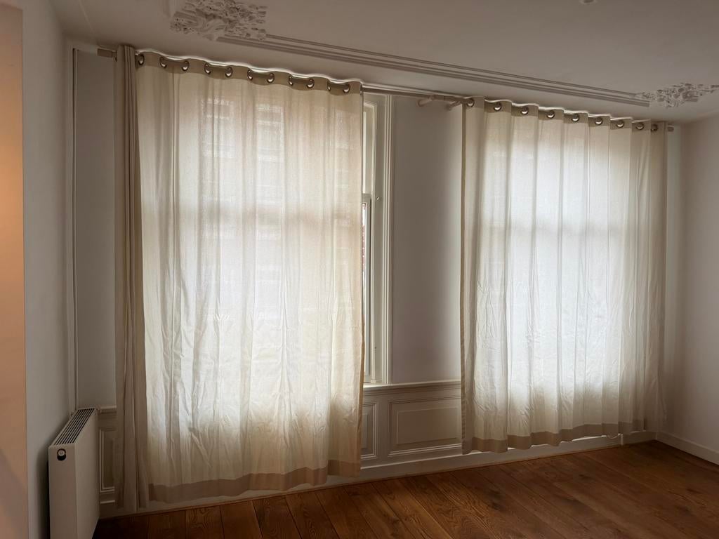 Set van 2 HEMA gordijnen, Ophalen of Verzenden, Zo goed als nieuw, 200 cm of meer