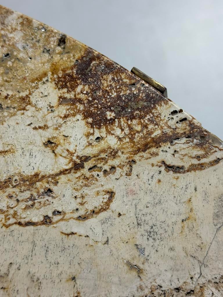 Salontafel travertin marmer blad, Ophalen