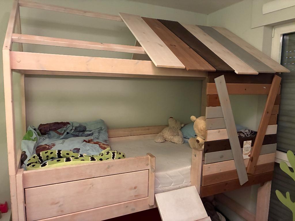 Lifetime Boomhutbed, Kinderen en Baby's, Kinderkamer | Stapelbedden en Hoogslapers, Ophalen, Zo goed als nieuw, Hoogslaper