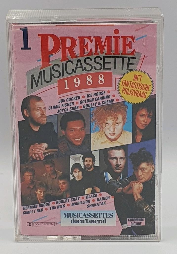 Te koop: Premiemuziekcassette 1988 - Diverse Artiesten, Cd's en Dvd's, Cassettebandjes, Gebruikt, Voorbespeeld, Verzamelalbums