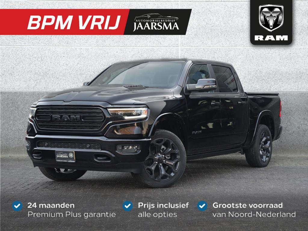 Dodge Ram 1500 5.7 V8 4x4 Crew Cab Limited Night | Multifunc, Auto's, Automaat, 5654 cc, 402 pk, Zwart