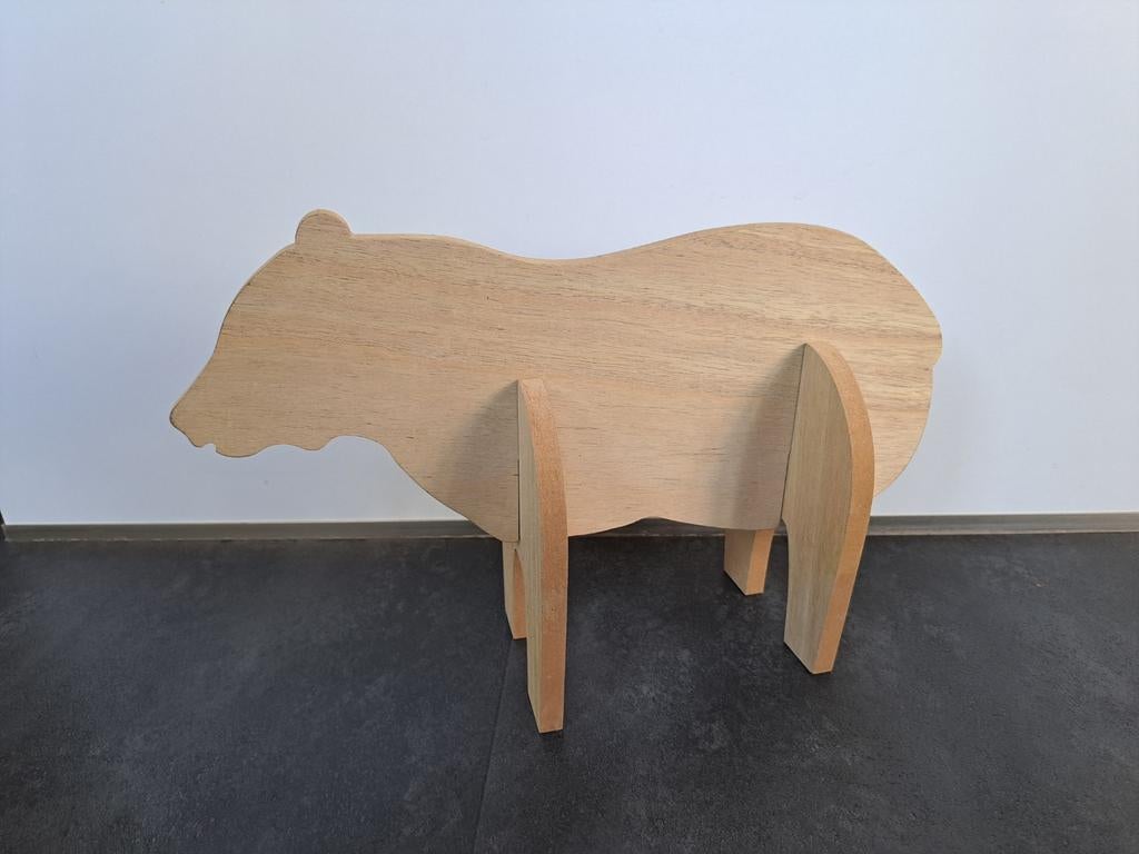 Houten ijsbeer, Ophalen of Verzenden, Zo goed als nieuw