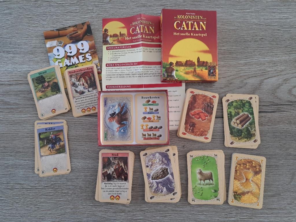 Catan, het snelle kaartspel, 999 games, Een of twee spelers, Ophalen, Nieuw