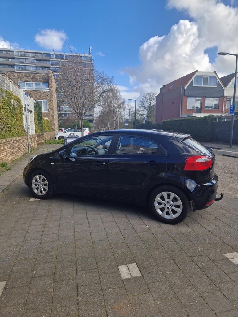 Kia rio, 1.2 cvvt 2015 (zwart), Euro 5, Stof, Zwart, Isofix