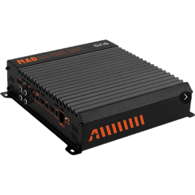 GAS Audio Power MAD A2-600.1DFL 600WRMS Monoblok versterker, Auto diversen, Autospeakers, Info@optimount.nl, Nieuw, Ophalen of Verzenden