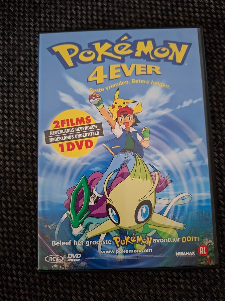 Pokémon 4 Ever DVD - 2 films, Ned. gesproken/ondertite, Avontuur, Gebruikt, Alle leeftijden, Ophalen of Verzenden