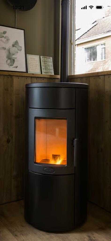 NordicFire Ravelli Natural 7 Pelletkachel incl schoorsteen, Huis en Inrichting, Kachels, Ophalen, Zo goed als nieuw, Overige brandstoffen