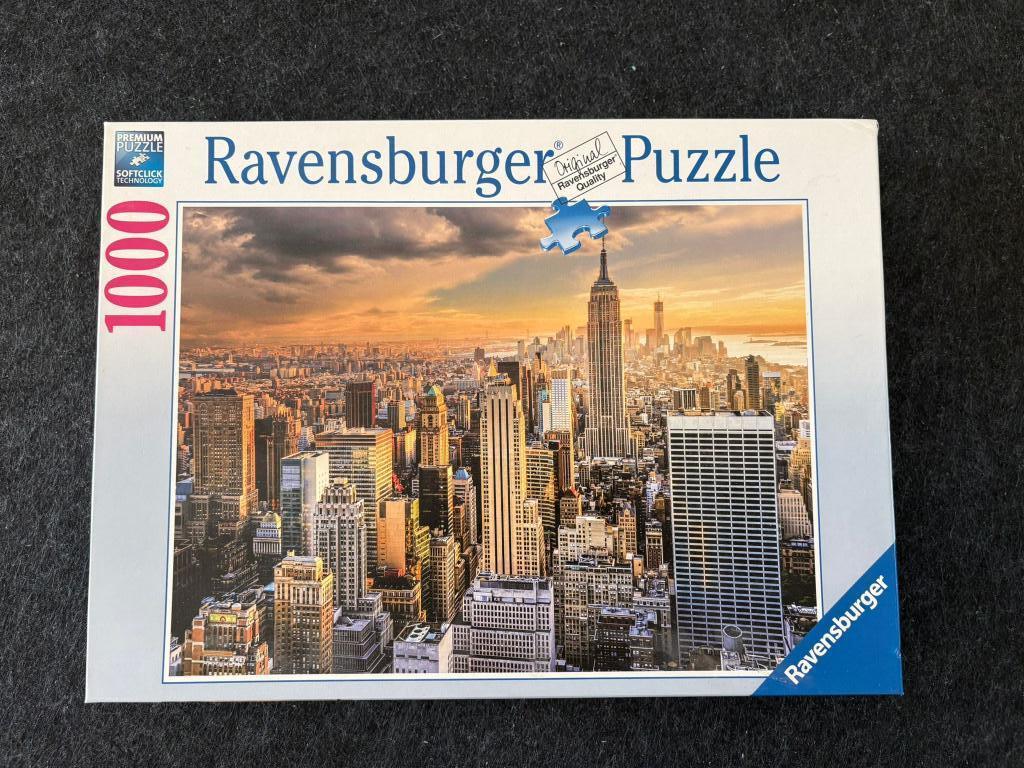 115 Puzzel skyline New York, Hobby en Vrije tijd, Denksport en Puzzels, Ophalen of Verzenden, 500 t/m 1500 stukjes, Zo goed als nieuw