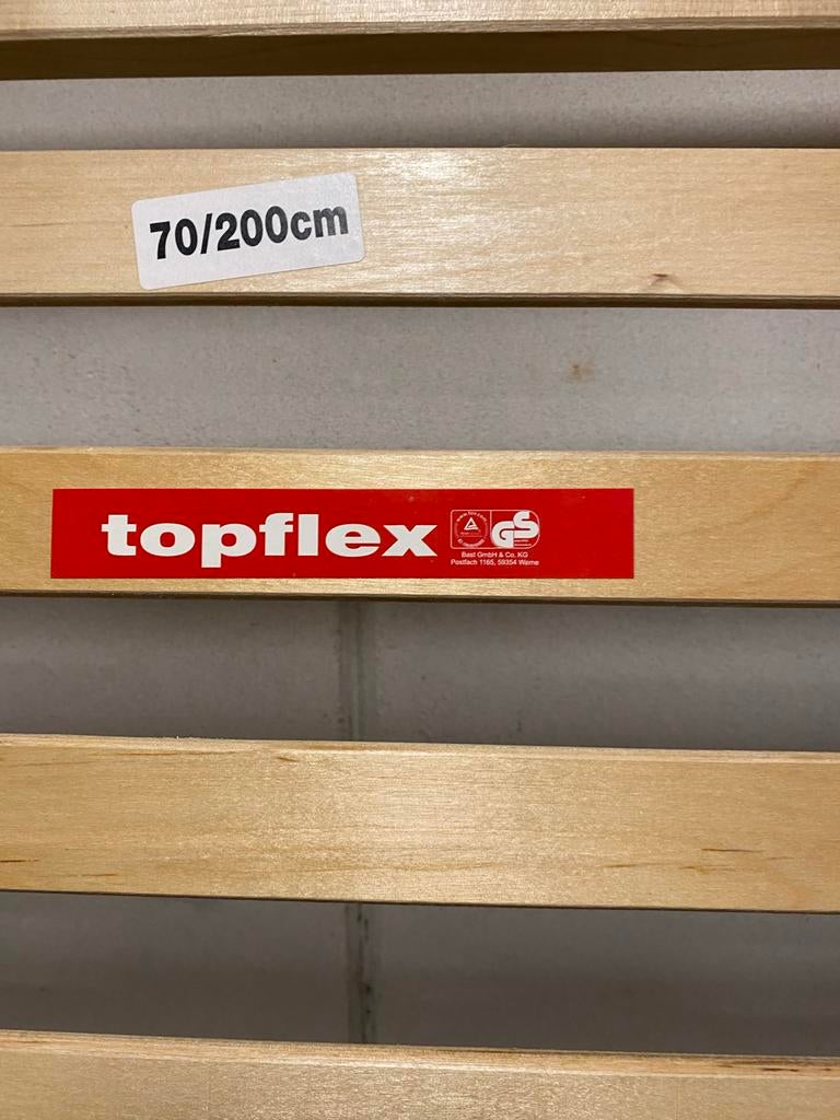 Topflex lattenbodem 70x200cm, Gebruikt, Ophalen of Verzenden, Bedbodem, 200 cm