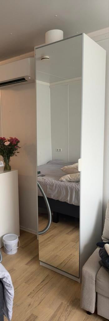 IKEA Pax kast met spiegeldeur, Overige materialen, Gebruikt, 200 cm of meer, 50 tot 100 cm