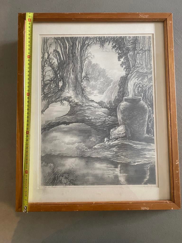 Hans van Rongen originele tekening, Antiek en Kunst, Kunst | Tekeningen en Foto's, Ophalen of Verzenden