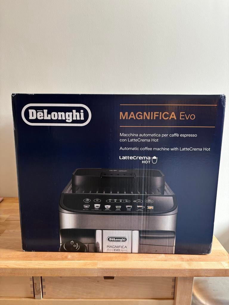 De’Longhi Magnifica Evo ECAM290.81.TB NIEUW IN DOOS, Witgoed en Apparatuur, Koffiezetapparaten, Nieuw, Combi, 2 tot 4 kopjes, Koffiebonen