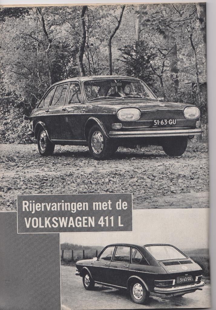 Volkswagen typ 4 ( VW 411 - 412 ) testen in Autokampioen, Gelezen, Ophalen of Verzenden, Autokampioen, Volkswagen