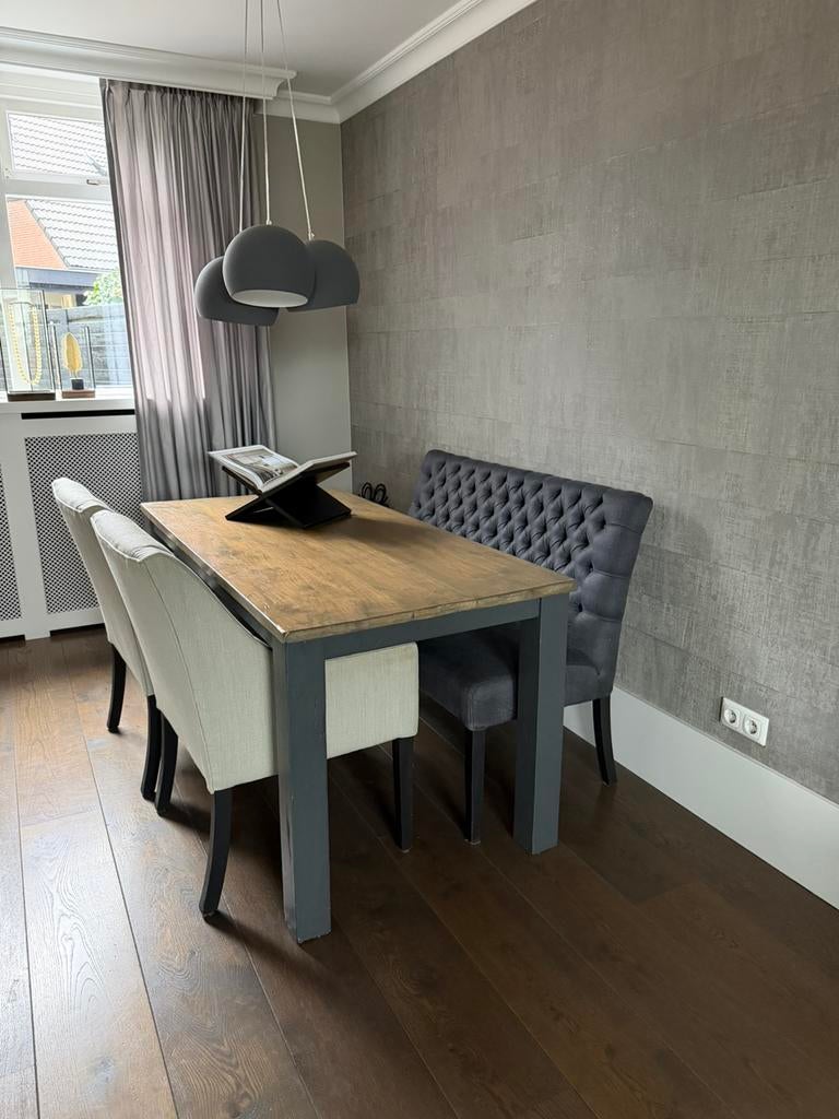 Eetkamerset landelijk., Ophalen, Gebruikt, 4 tot 6 stoelen