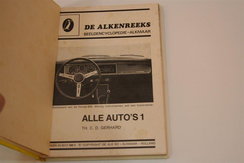 Alle Auto's 1 [1970] — Alkenreeks — F3000-F7500, Boeken, Ophalen of Verzenden, Gelezen, Algemeen