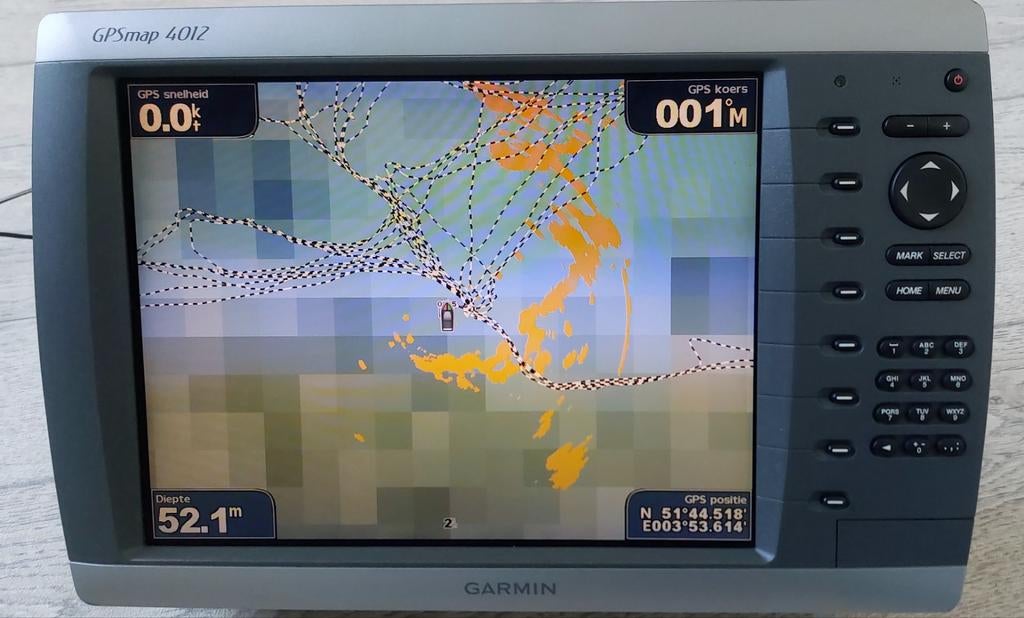 Garmin gpsmap 4012 kaartplotter fishfinder, Watersport en Boten, Ophalen of Verzenden, Zo goed als nieuw, Kaartplotter of Fish Finder