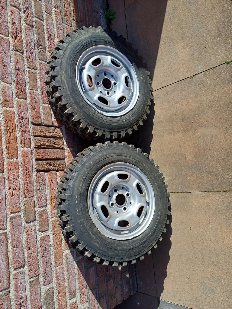 Noppenbanden autocross 4 rijer 13 inch, Ophalen of Verzenden, Gebruikt