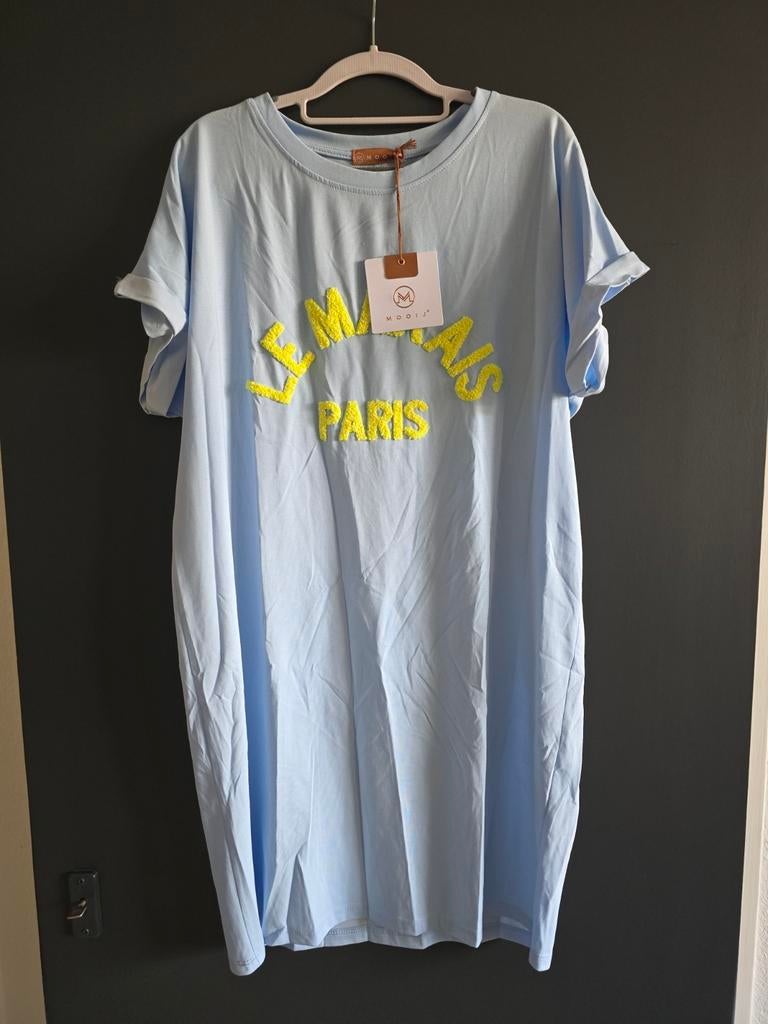 Nieuwe jurk Mooij 40 42 44 le marais neon geel, Kleding | Dames, Jurken, Geel, Maat 42/44 (L), Nieuw, Ophalen of Verzenden