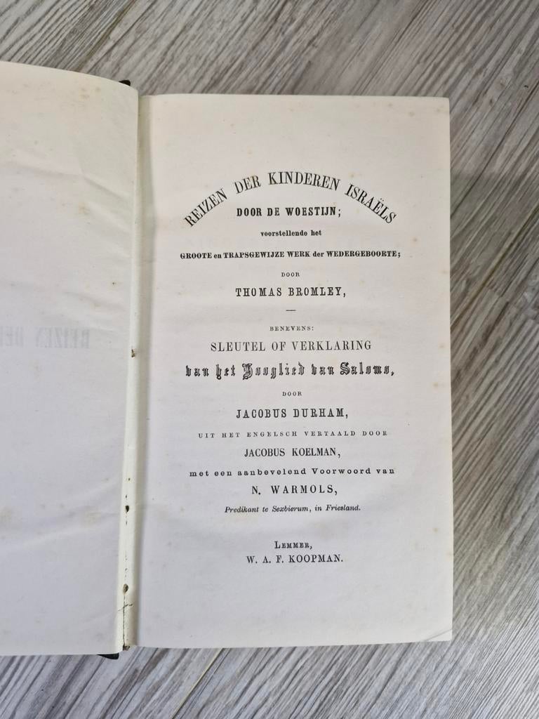 Reizen der kinderen Israël Thomas Bromley en Jacobus Durham, Boeken, Ophalen of Verzenden, Gelezen, Durham, Christendom | Protestants