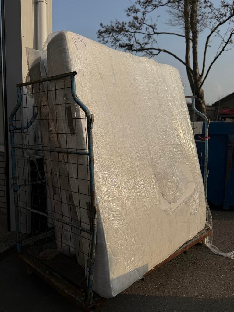 Matras 180x200 HR55 Koudschuim Topper & 7-zone Pocketvering, Ophalen, Matras, 180 cm, 200 cm