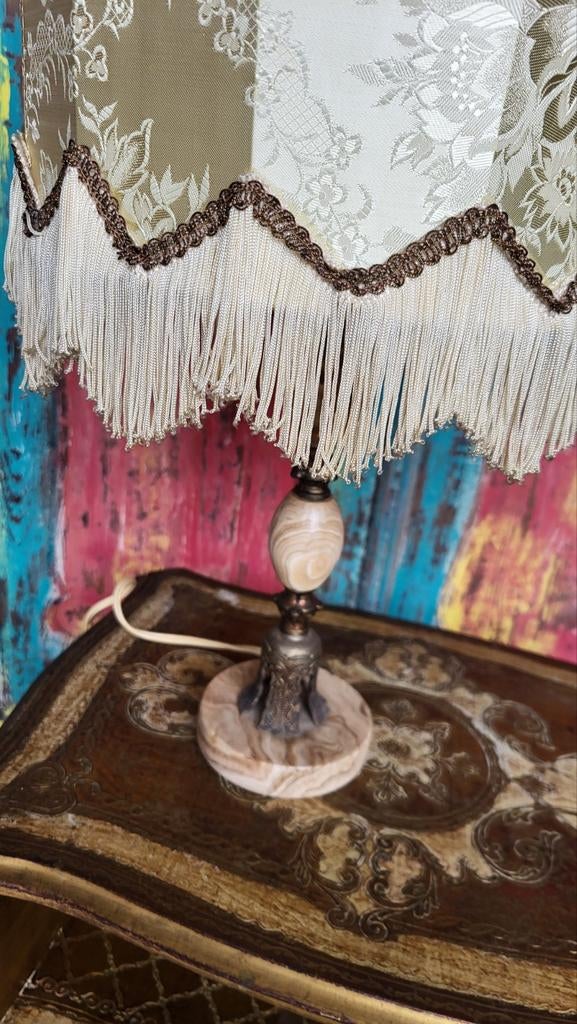 Prachtig/Antiek/Onyx/Lamp, Ophalen of Verzenden