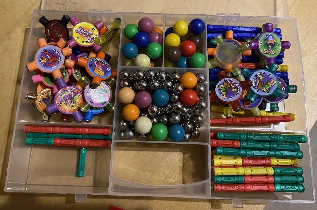 Magnetix staafjes balletjes en steentjes, Ophalen of Verzenden, Gebruikt, Overige merken