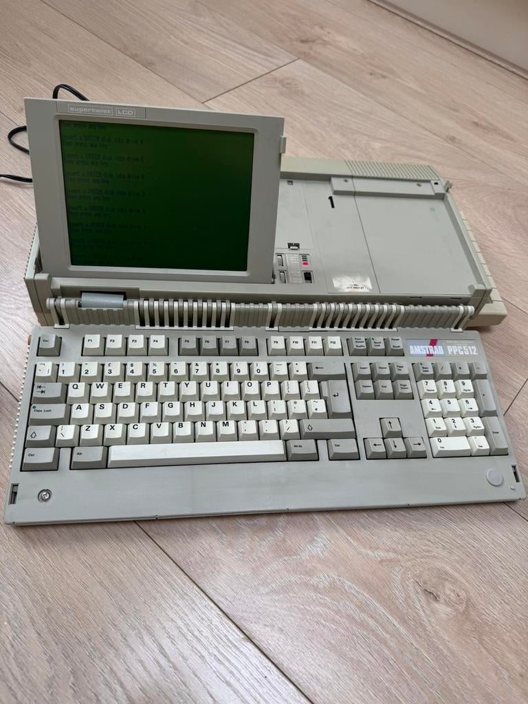Amstrad PPC512 PPC 512 vintage computer laptop, Ophalen of Verzenden