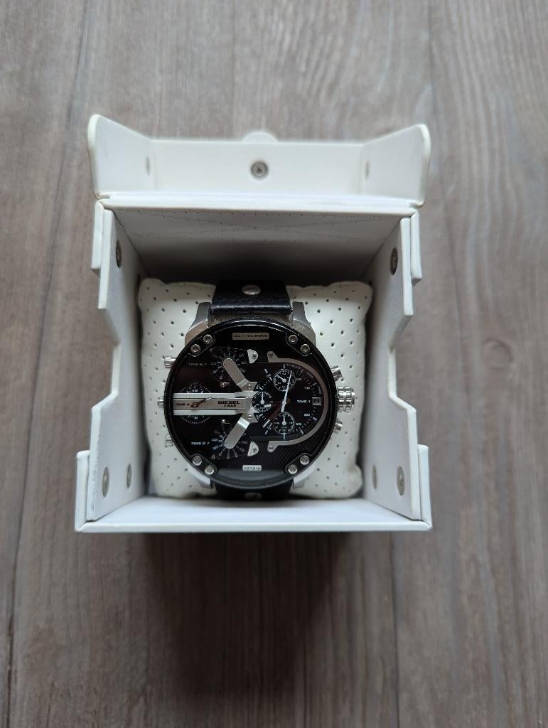 Diesel DZ7313 "Mr. Daddy 2.0" horloge, Overige merken, Leer, Staal, Polshorloge