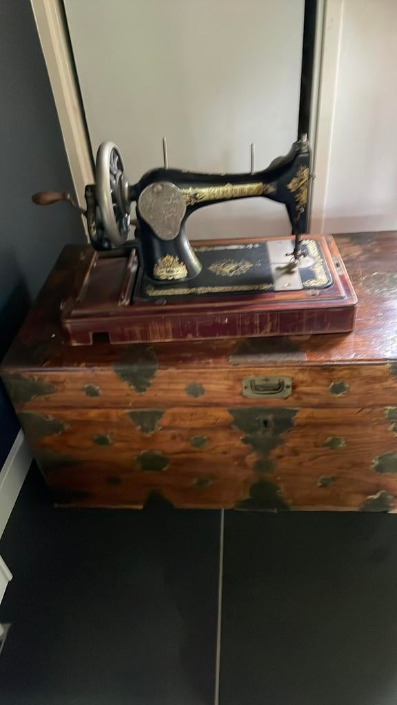 Antieke Singer naaimachine., Ophalen of Verzenden