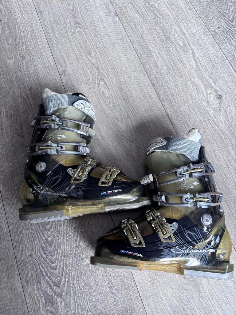 Salomon skischoenen maat 25.0, Sport en Fitness, Skiën en Langlaufen, 160 tot 180 cm, Schoenen, Zo goed als nieuw, Skiën