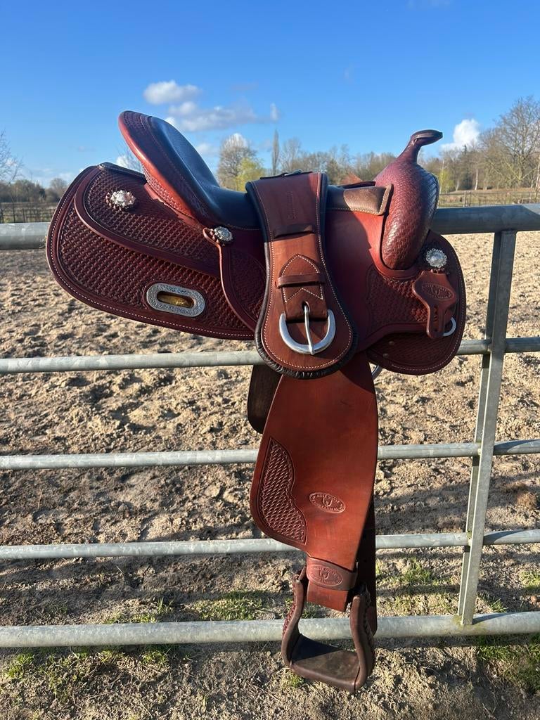 Dressuurzadel Thorowgood Cob & Western WestCoast reiner 16”, Dieren en Toebehoren, Paarden en Pony's | Zadels, Ophalen, Western