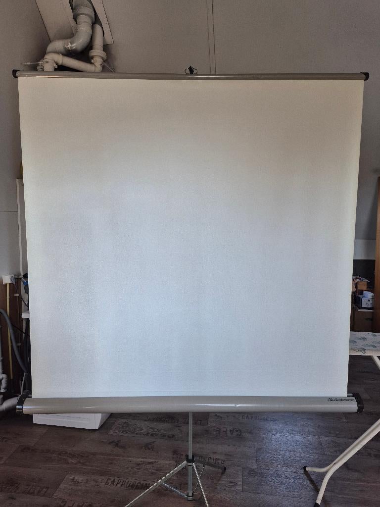 Vintage Rinck Color Screen projectiescherm op statief, Ophalen, Handmatig, Gebruikt