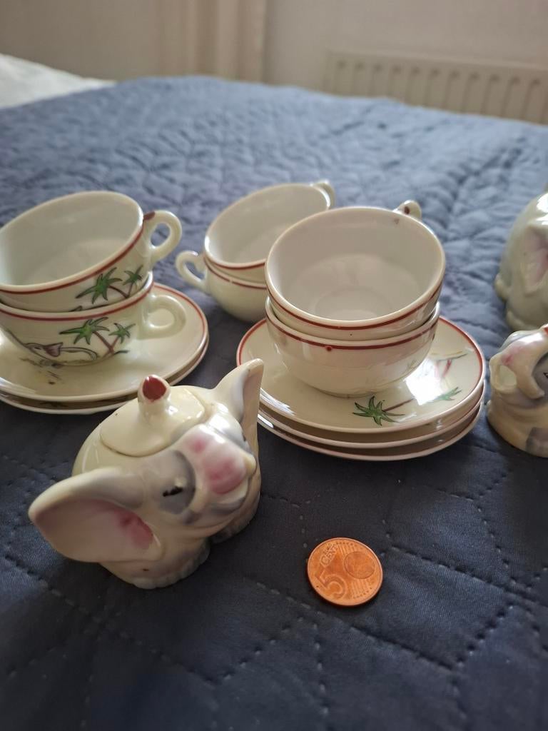 Kinder olifantjes theeservies, Ophalen