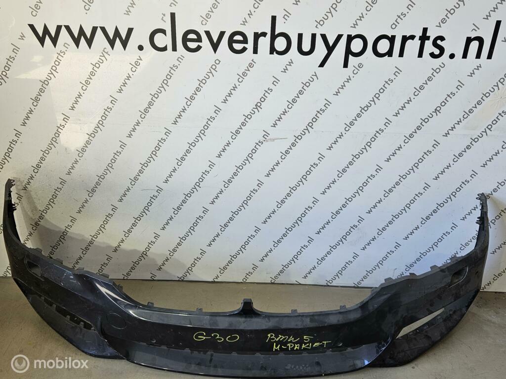 Voorbumper origineel BMW 5-serie G30 ('17-'20) 51118064928, Gebruikt, Voor, Ophalen of Verzenden, Bumper