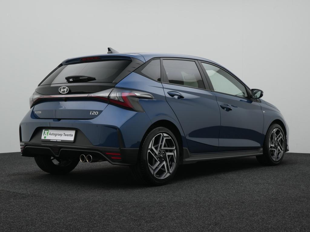 Hyundai i20 1.2 N Line | Navigatie | Private lease 429,- p.m, 12 maanden, Gebruikt, 4 cilinders, Blauw