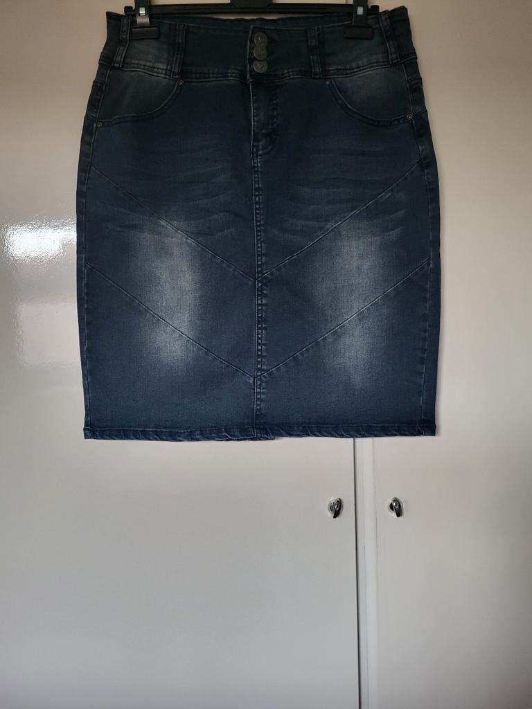 LEUKE SPIJKERROK VAN ADIA FASHION, Maat 42/44 (L), Zo goed als nieuw, Adia fashion, Knielengte