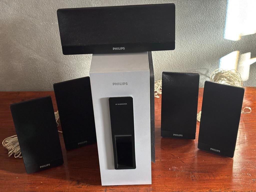 Philips Home Cinema-set - Compleet Luidsprekersysteem, Philips, 70 watt of meer, Ophalen of Verzenden, Zo goed als nieuw