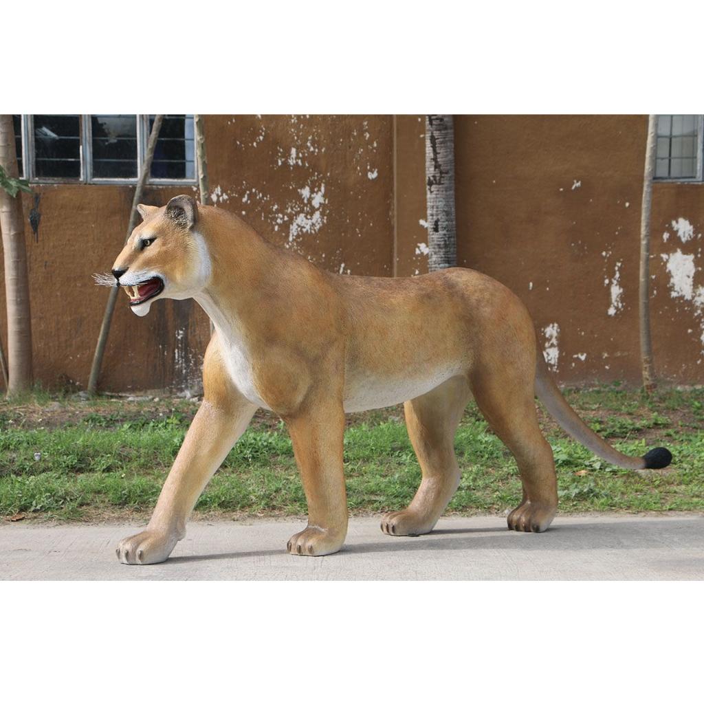Lion Lioness Walking 243 cm - Leeuwin beeld, Ophalen, Nieuw, Overige typen