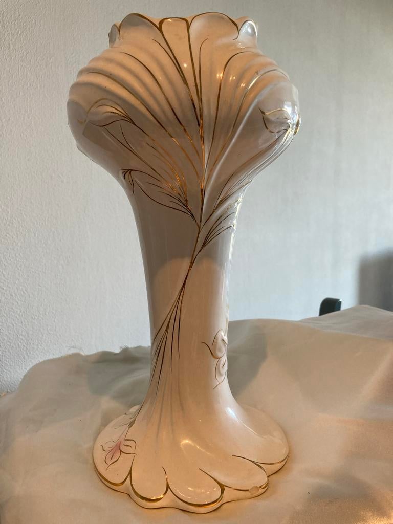 Vintage Art Nouveau Porseleinen Vaas, Antiek en Kunst, Ophalen of Verzenden