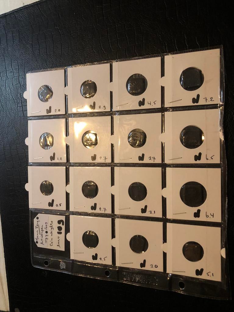 Munt-gewichten Belgie 12 st jaar 1577-1603, Ophalen of Verzenden, Vóór koninkrijk, Overige waardes