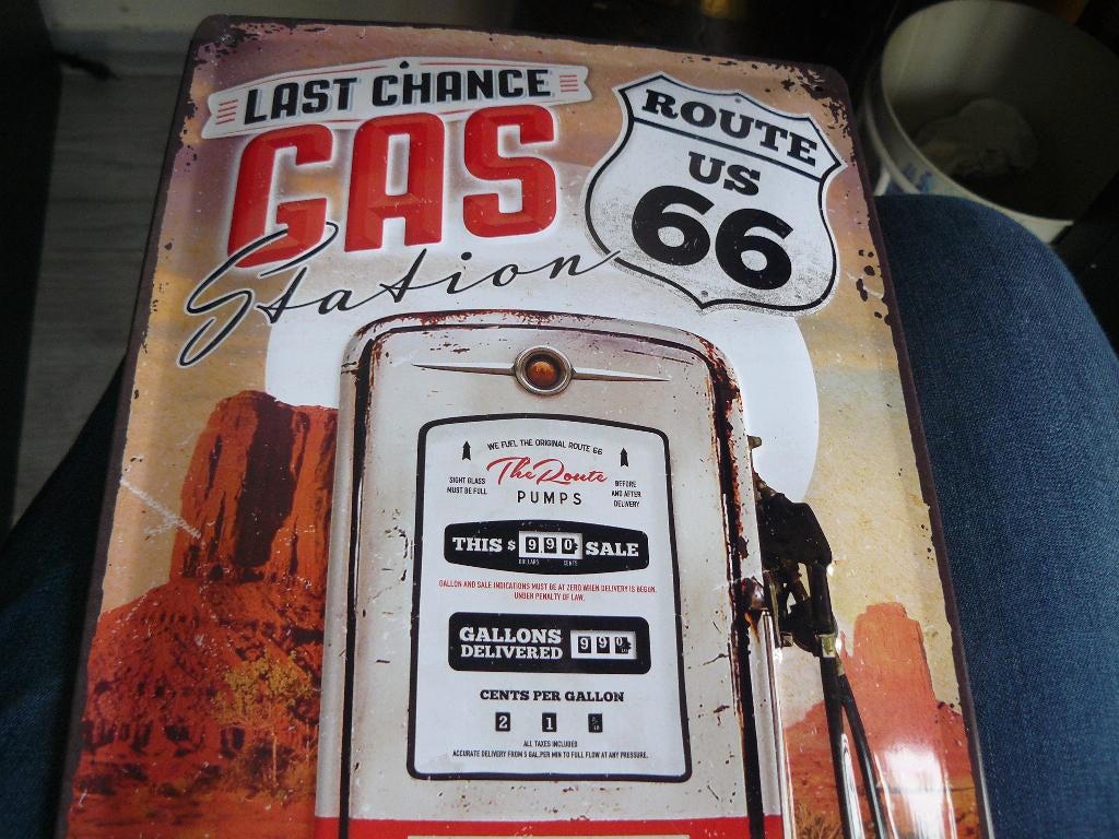 reclame bord emaille, Ophalen of Verzenden, Zo goed als nieuw, Metaal