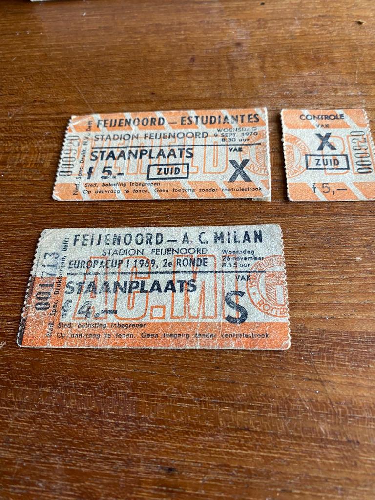 Oude Kaartjes Feyenoord, Tickets en Kaartjes, Losse kaart, Eén persoon, September, Buitenland