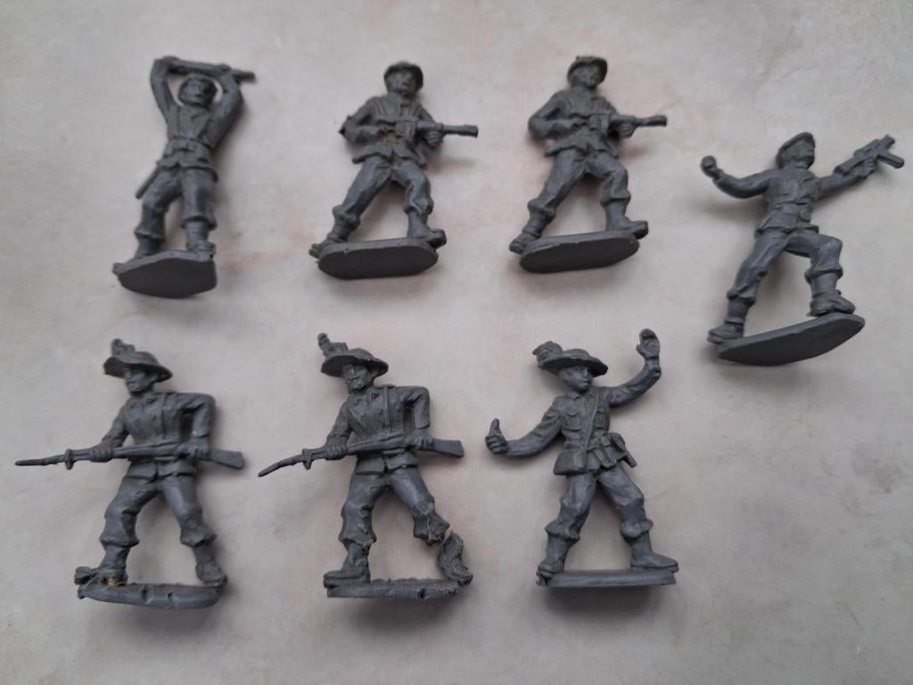 Partij vintage soldaatjes Bersaglieri, Verzamelen, Speelgoed, Ophalen, Gebruikt