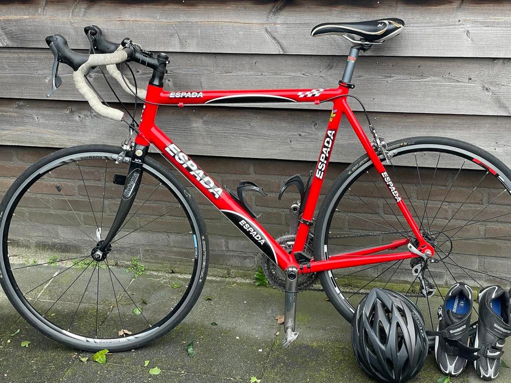 Espada racefiets met helm, Fietsen en Brommers, 28 inch, Gebruikt, Heren, Aluminium
