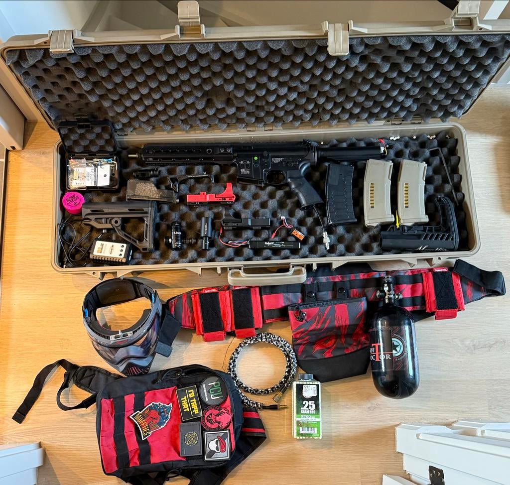 Complete HPA Airsoft Set, Ophalen of Verzenden, Gebruikt
