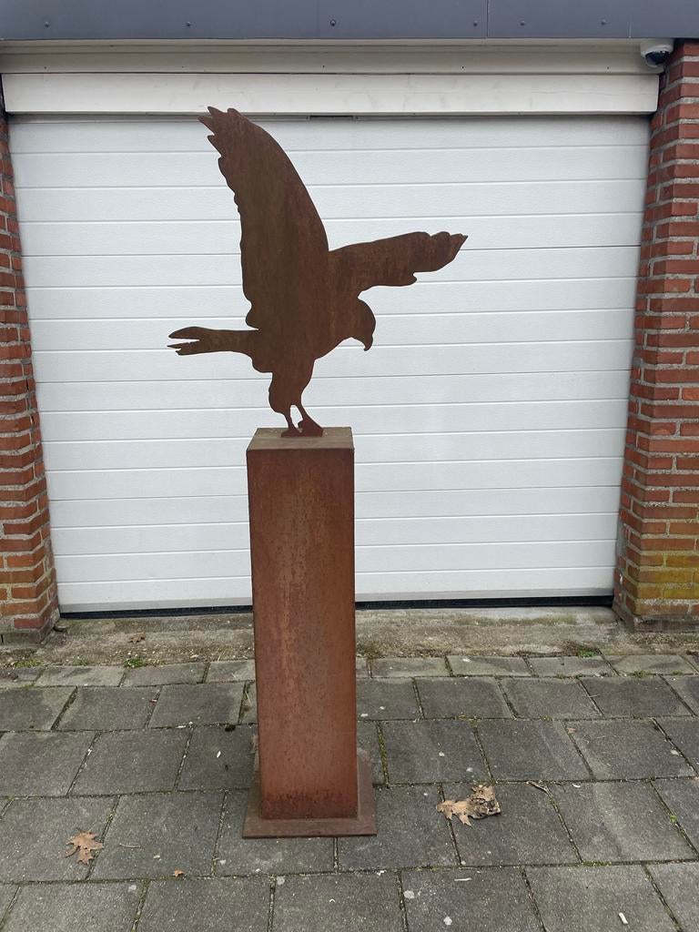 Tuin decoratie ijzeren arend, Ophalen, Gebruikt, Metaal, Dierenbeeld