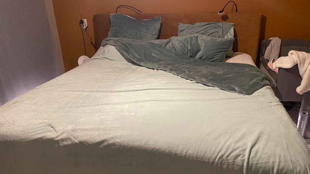 Optimink overtrek 240x220 Optidee, Dekbedovertrek, Ophalen of Verzenden, Groen, Nieuw